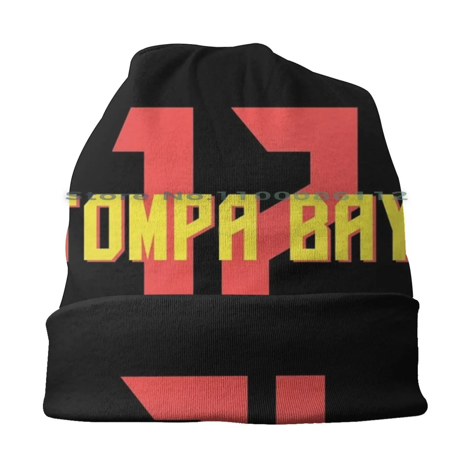 Tompa Bay Beanies Knit Hat Tompa Bay 12 Tampa Bay Bucs Football Usa American Tom Brady Bucco Bruce Brimless Knitted Hat