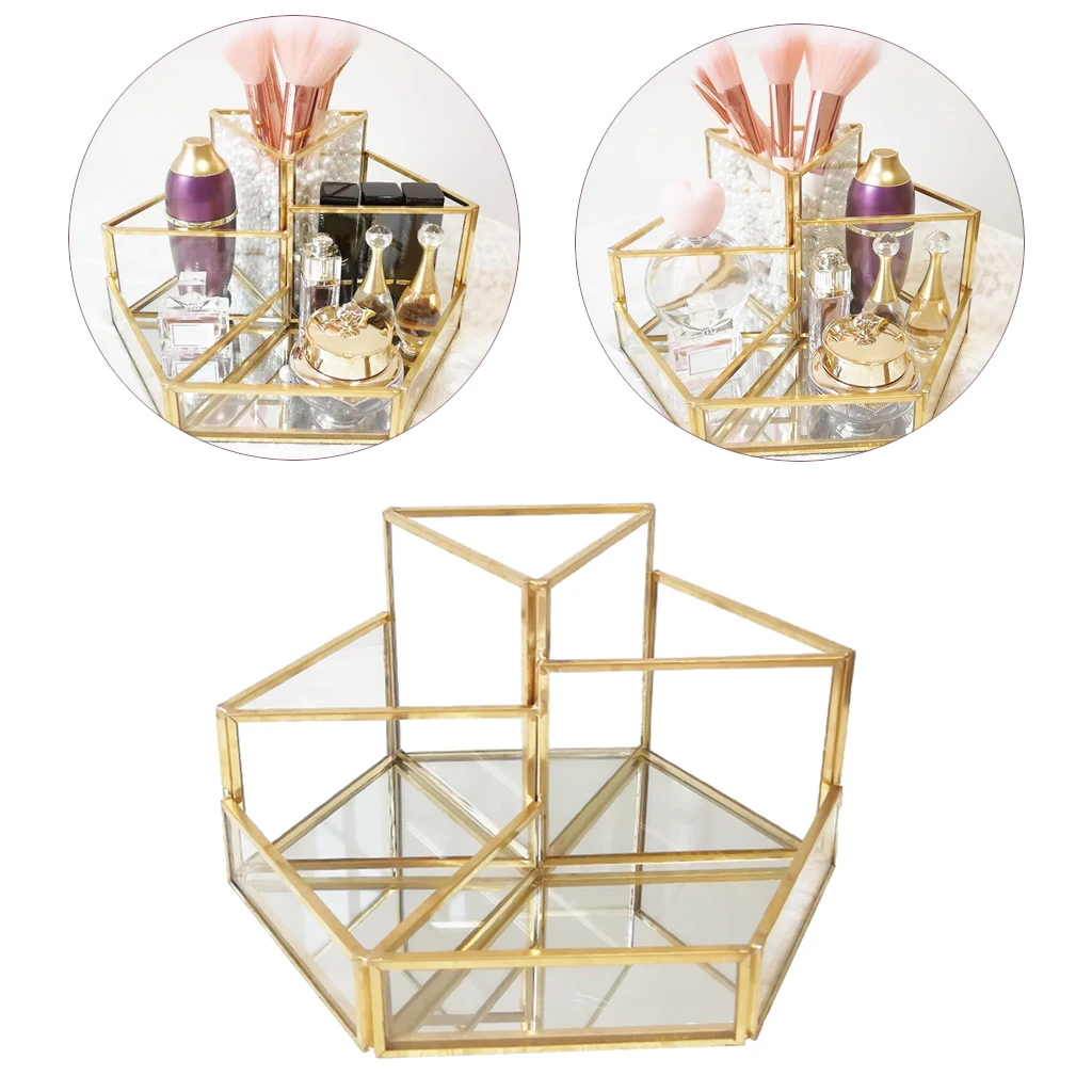 Makeup Brush Holder Storage Cosmetic Brushes Organizer Make Up Tools Countertop Dressing Vanity Bathroom table Case