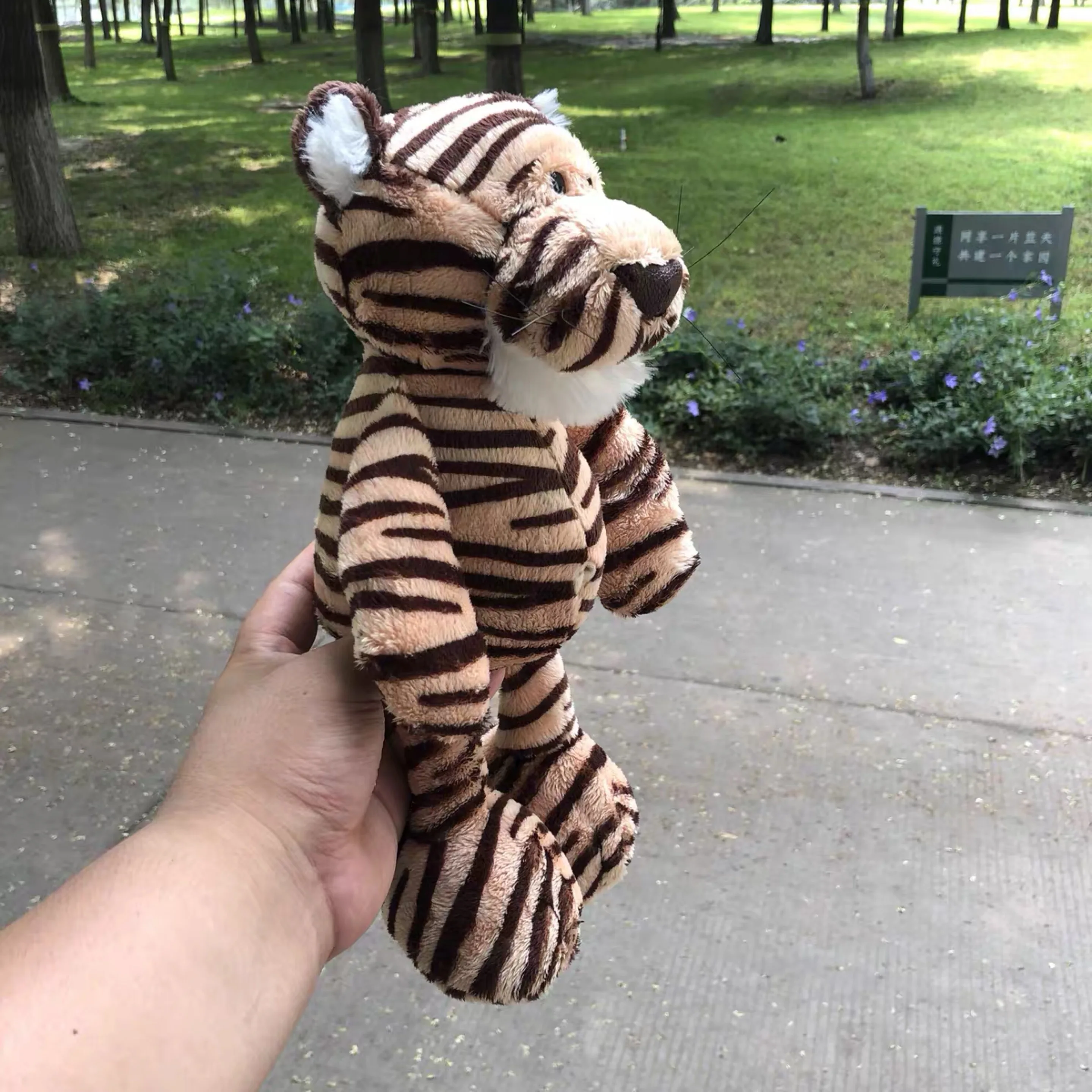 35-50cm Jungle Brother Tiger Elephant Lion Giraffe Plush Toys Stuffed Animal Doll Toys For Children Kids Gift Peluche Soft Toys