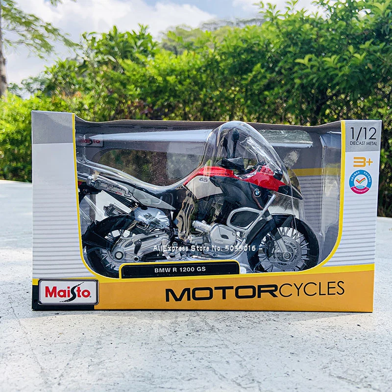 Maisto 1:12 BMW R 1200 GS simulation alloy motocross Series original authorized motorcycle model toy car Collect gifts