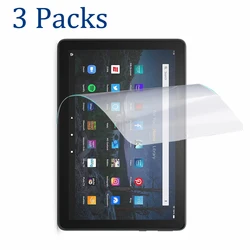 Lot de 3 films de protection d'écran en l'horloge souple pour Kindle fire, pour modèles HD 8 + 10 8 PLUS 2020 2019 2017 8, en effet 2021 10.1