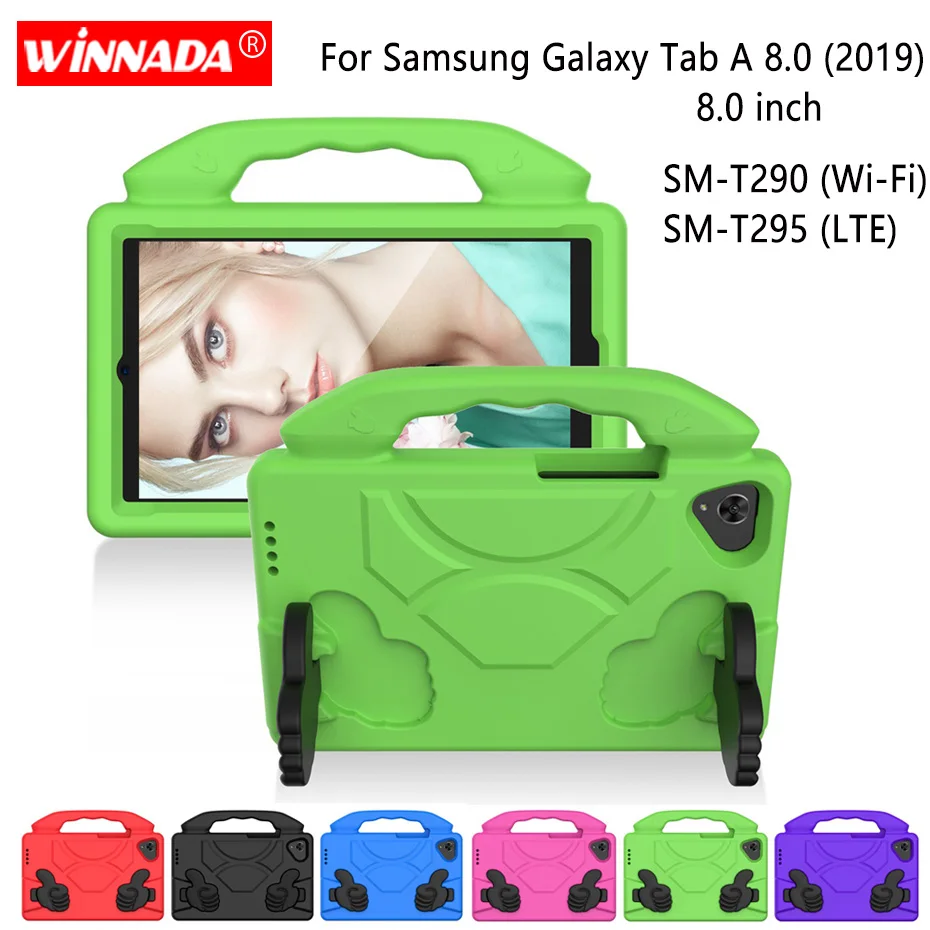 For Samsung SM-T290 case 8.0 inch T290 T295 EVA shockproof tablet Stand Coque Cover for Samsung Galaxy Tab A (2019) 8.0\