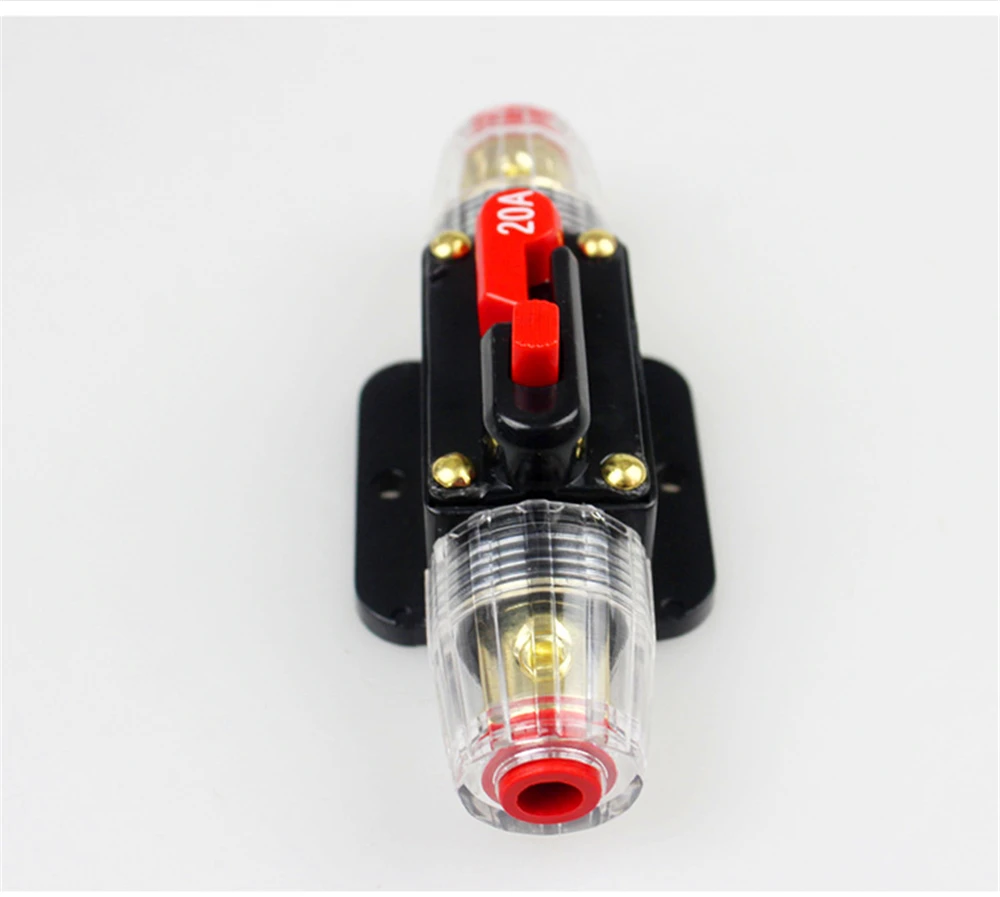 Car Automatic Recovery Fuse Double Circuit Breaker Audio Modified Switch Fuse Holder 20-150A RV