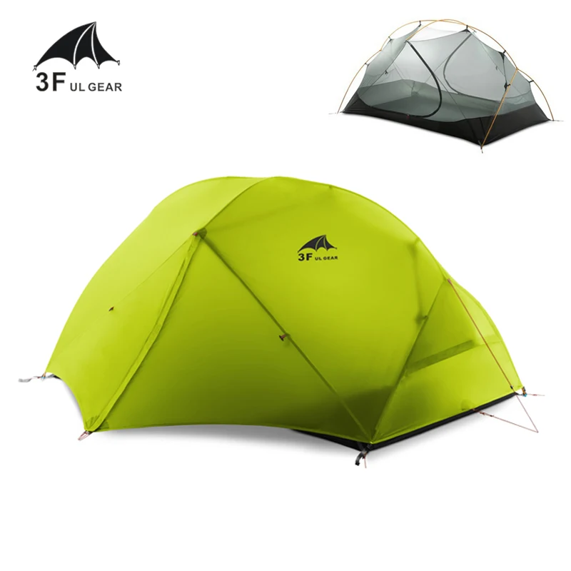 3F UL GEAR Tent 15D Silicone Ultralight Travel Tent Double Layer 3