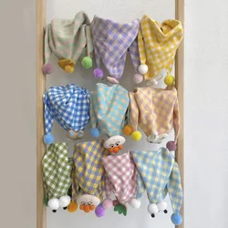 Baby Triangle Scarf Cartoon Anime Cute Cotton Scarf Autumn Winter Children Boys Girls Soft Plush Warm Scarf Outdoor Scarf