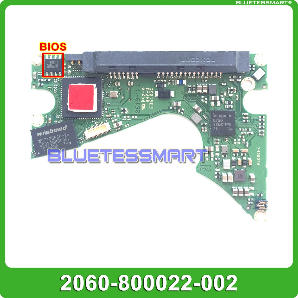 

HDD PCB logic board printed circuit board 2060-800022-002 REV P1 for WD hard drive repair data recovery with SATA interface