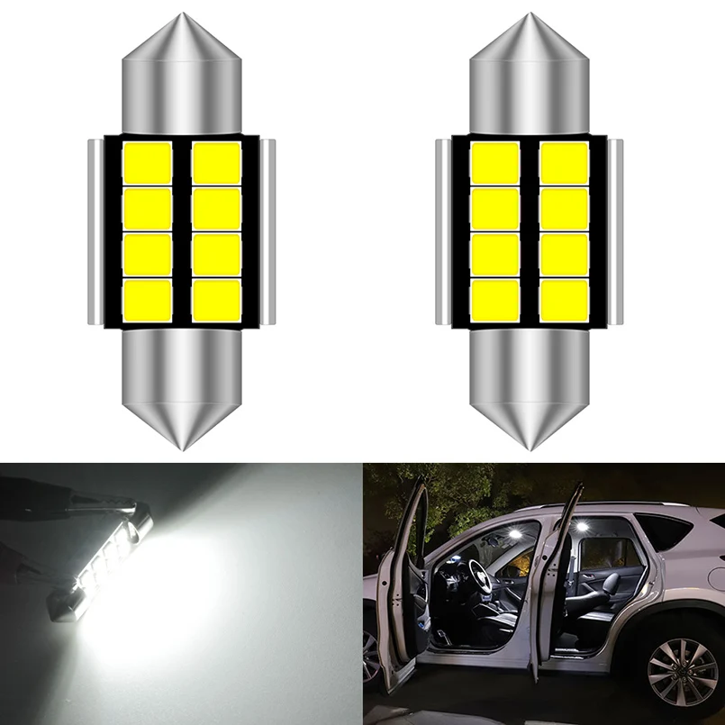 2pcs C5W C10W led CanBus bulb 31mm 36mm 39mm 42mm 2835 SMD LED Festoon Car Interior Lights Reading Dome License Plate Lamps