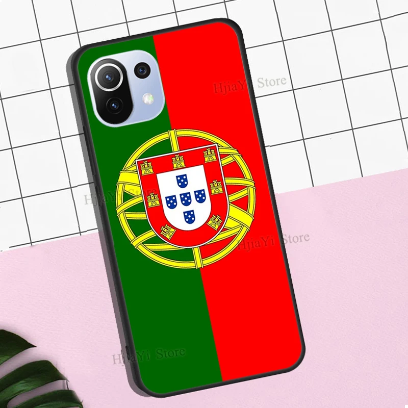 Portugal Flag For Xiaomi Mi 11 Lite 9T 10T Pro A3 Mi Note 10 Lite Case For POCO F3 F2 M3 X3 Pro Fundas