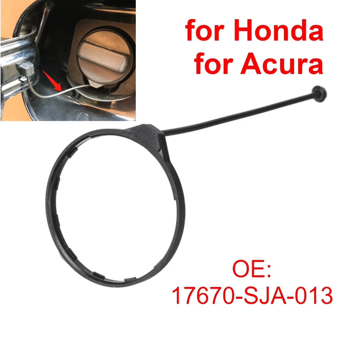 17670SJA01 Car Petrol Diesel Fuel Tank Cover Cap Loop Line for Honda Civic CRV Accord Jazz City Odyssey for Acura