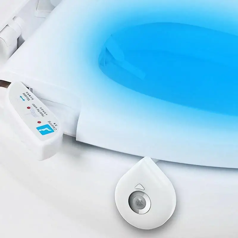 8 Colors Changing Toilet Bowl Night Light  Motion Sensor LED Waterproof Bathroom Light Battery Operated For Washroom Home Bath