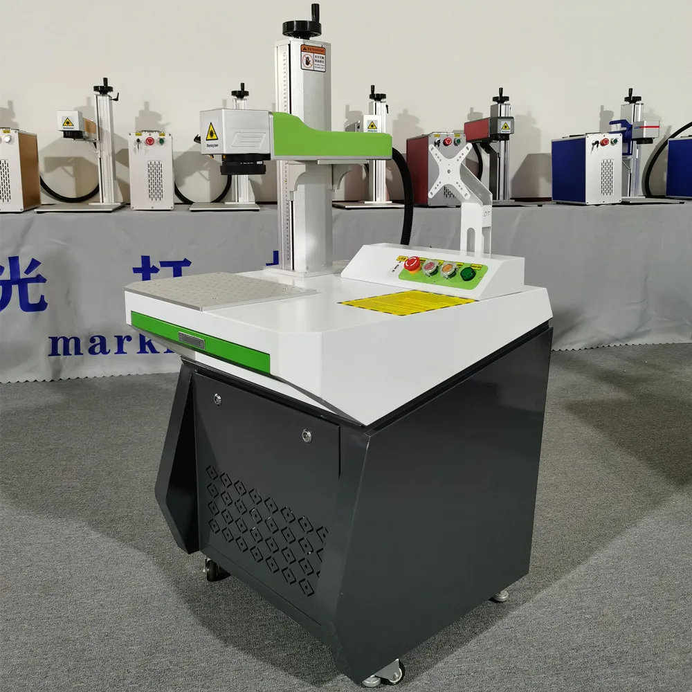 2021 new desktop fiber laser marking machine cutting and engraving metal marking stainless steel color marking ,