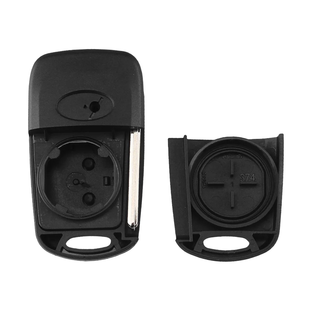 KEYYOU New Flip Key Shell For Kia K2 K5 Sorento Sportage 3 Buttons Folding Remote Car Key Fob Case Blank Cover Uncut Blade