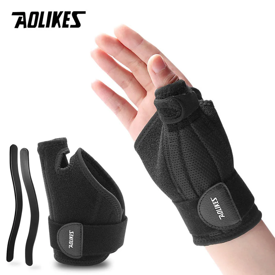 AOLIKES 1PC Thumb Support Tendon Sheath Injury Recovery Hand Thumb Brace Splint Fracture Sprain Fixed Wrist Band Arthritis