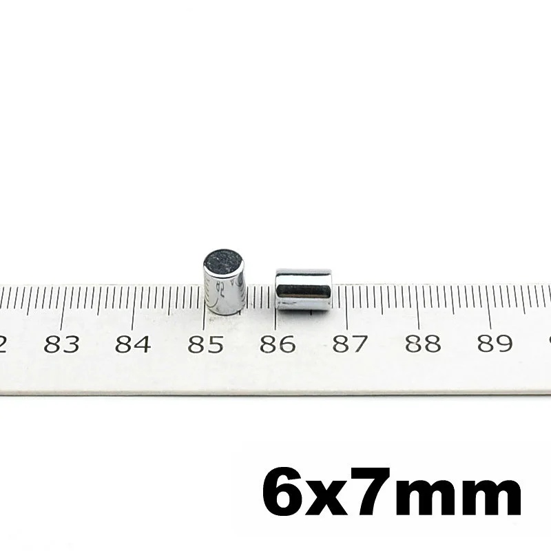 NdFeB Micro NeodymiumMagnet Disc Dia. 6 x 1 1.5 2 2.5 3 4 5 6 7 8 10 20 30mm100pcs