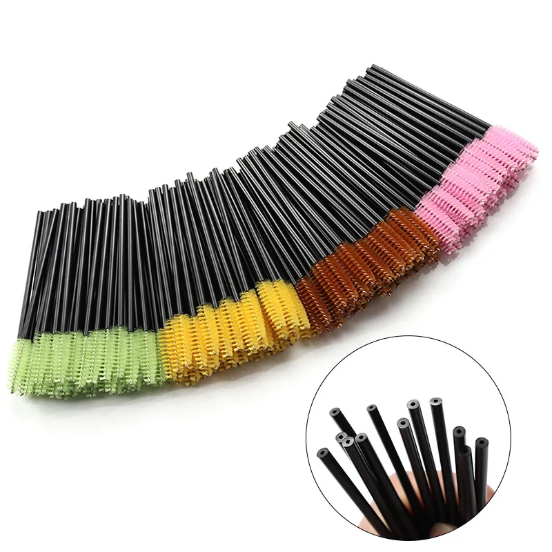 50Pcs Disposable Eyelash Brushes Eyelashes Extension Tools Eyebrow Brush Mascara Wands Applicator Spoolers Eye Lashes Cosmetic