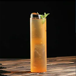 Japanese Style Straight Cocktail Glass Highball Hypo Cup Lengthened And Heightened Colin Cup Drinking Water Cup