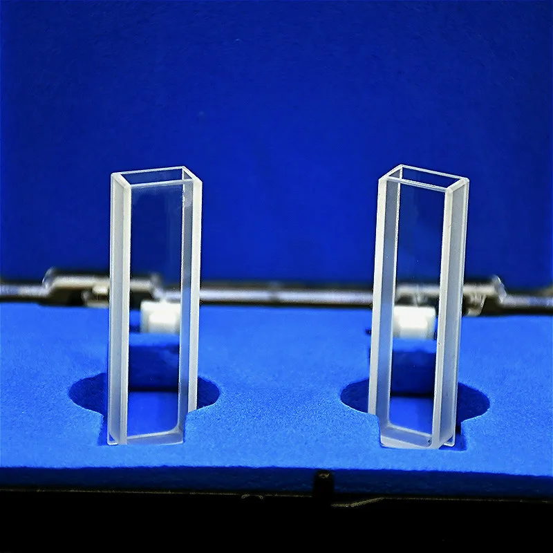 Quartz Cuvette ( Liquid Sample Cell) Absorption Cell 5 mm Measuring Reflected Light Cuvette Gel Sticky Technology 2 / PK