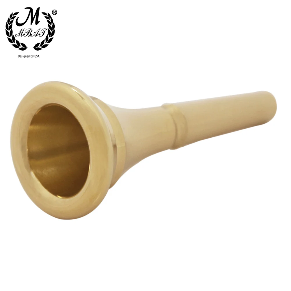 M MBAT French Horn Mouthpiece Metal Copper Alloy French Horn Mouthpiece Professional Gold Silver Plated Musical Instruments