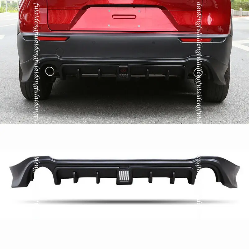 Fits For Mazda CX-30 2020-2021 New Unpainted Rear Bumper Diffuser Spoiler Lip Body kit Moulding Styling Accessories 1PCS