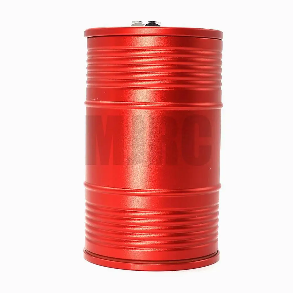 Metal Oil Drum Fuel Tank Container For 1/10 RC4WD D90 SCX10 Rock Crawler RC Car Decor Accessories