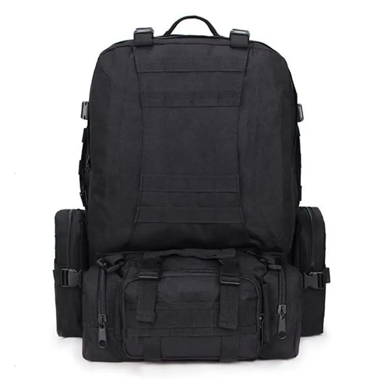 4 In 1Tactical Backpack 50L MOLLE Military Army Rucksack Backpack Men Outdoor Sports Bag For Travel Camping Hiking