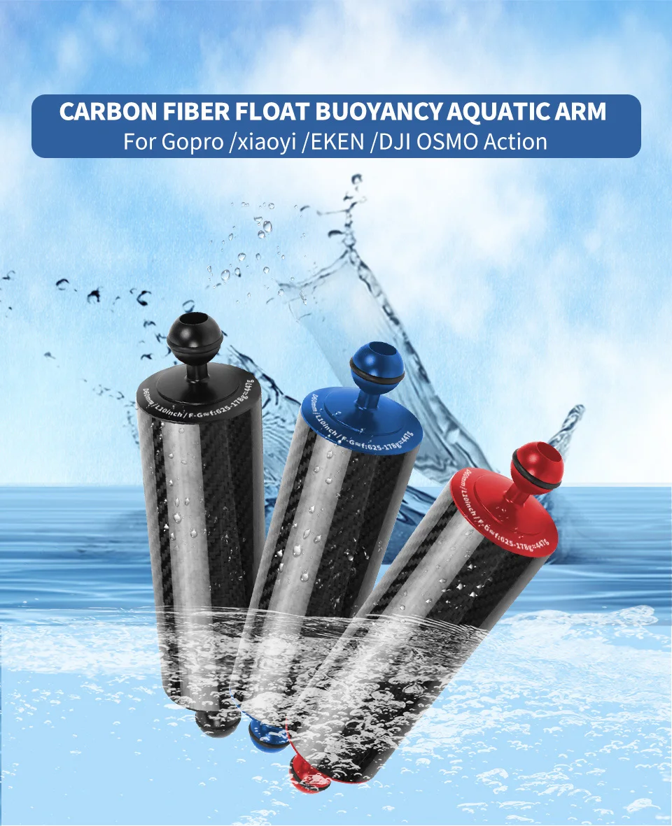 Kamera Schwimm Arm Tauchen Tablett Auftrieb Aquatische Verlängerung Arm Dual Ball Unterwasser Fotografie für Nikon DSLR Action Kamera – Detail 16
