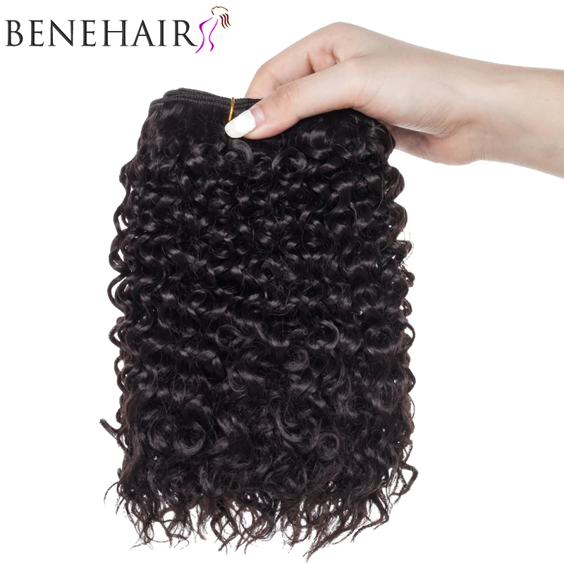 BENEHAIR-pelo sintético degradado pelo rizado para mujer, postizo de fibra resistente al calor, color negro, marrón y rosa, mechones