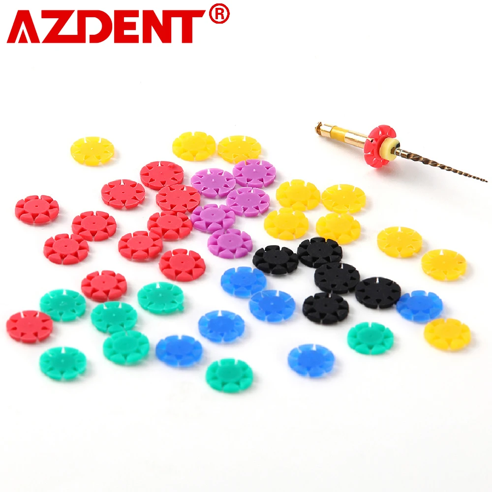 100pcs/Bag Dental Root Canal File Counter Marking Circle Ring Counting Stopper Disinfection