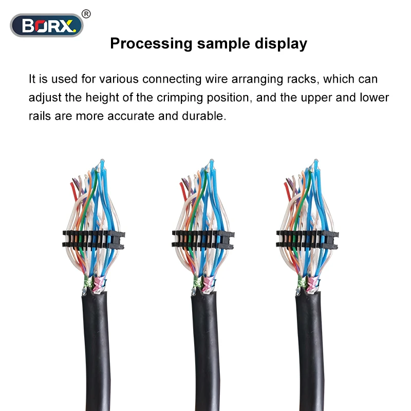 Strumento di ordinazione del filo per scaffali di disposizione del filo intrecciato posizione a crimpare cavi pneumatici fili HDMI inserimento di