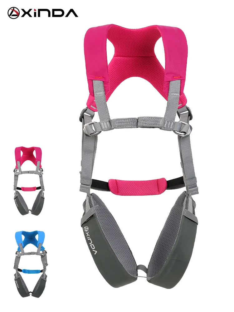 XINDA Rock Climbing Kid's Safety Belt Child Full Body Harness Children Safety Protection Kid Harness Outdoor Equipment Kits