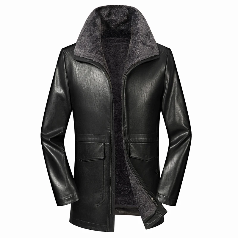 2021 New Men's Clothing Male PU Leather Jacket Men's Coat Fashion Casual Man Apparel High Quality Men's Winter Coat