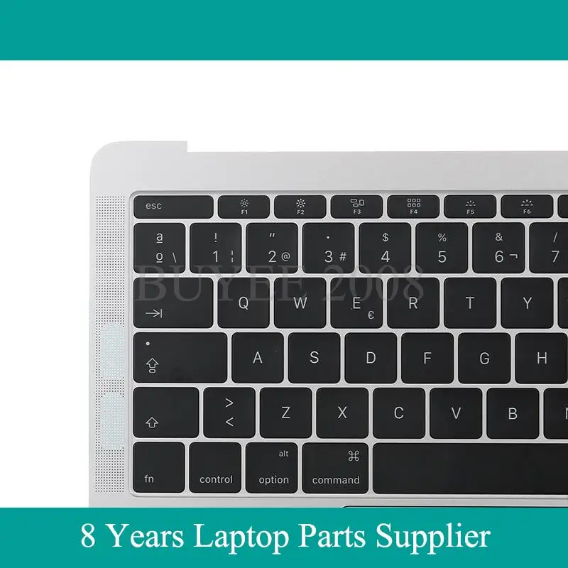 Laptop Palm Rest SP EU A1708 Keyboard For Macbook Pro A1708 Spanish Keyboard Backlight Topcase Touchpad Trackpad Grey Silver