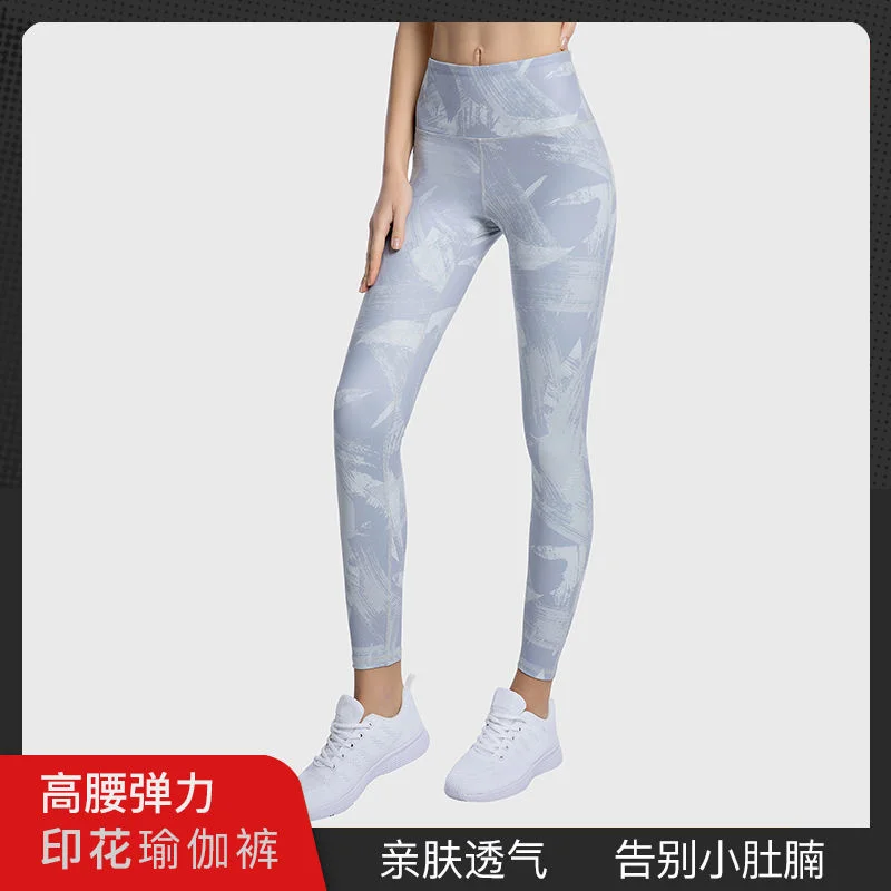 

Leggings Women Fitness Yoga Spring Summer High Waist Women's Bodybuilding Running Sports Print Pants Pantalones De Mujer Leggins