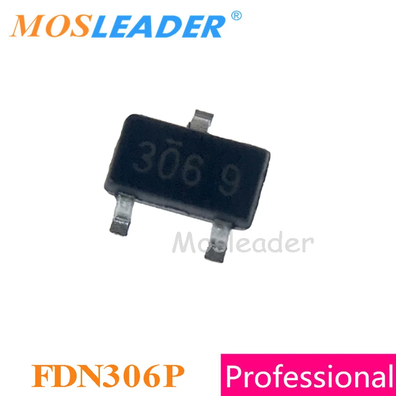 

Mosleader FDN306P SOT23 3000 шт. FDN306 P-Channel 12 В, сделано в Китае, высокое качество