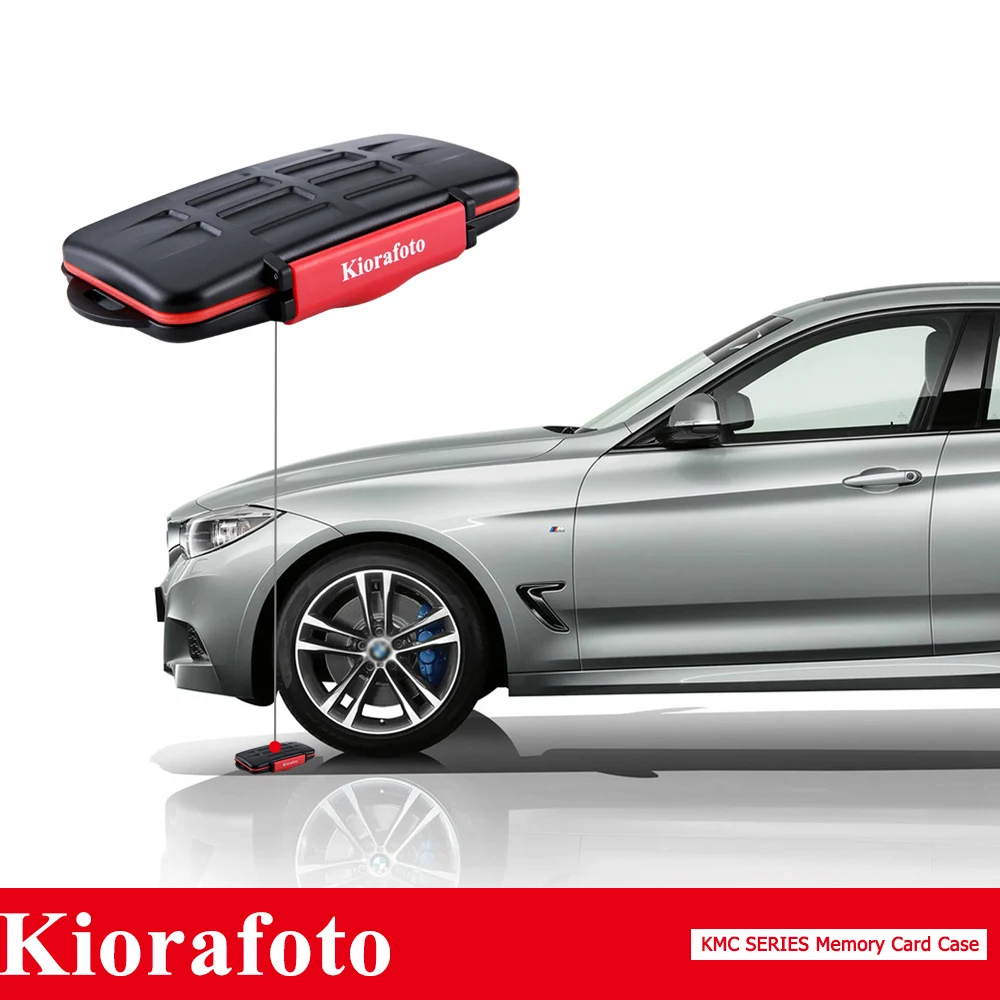 6 CF Khe Ốp Lưng Chuyên Nghiệp Chống Nước-Thẻ Nhớ Ví Nhỏ Gọn Đèn Flash Thẻ Ốp Lưng Hộp Lưu Trữ Với carabiner