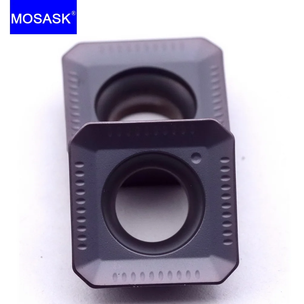 MOSASK 10pcs SEKT 1204 AFTN ZM90 Milling Steel Medium Finish Machining of General Material Tungsten Carbide Inserts