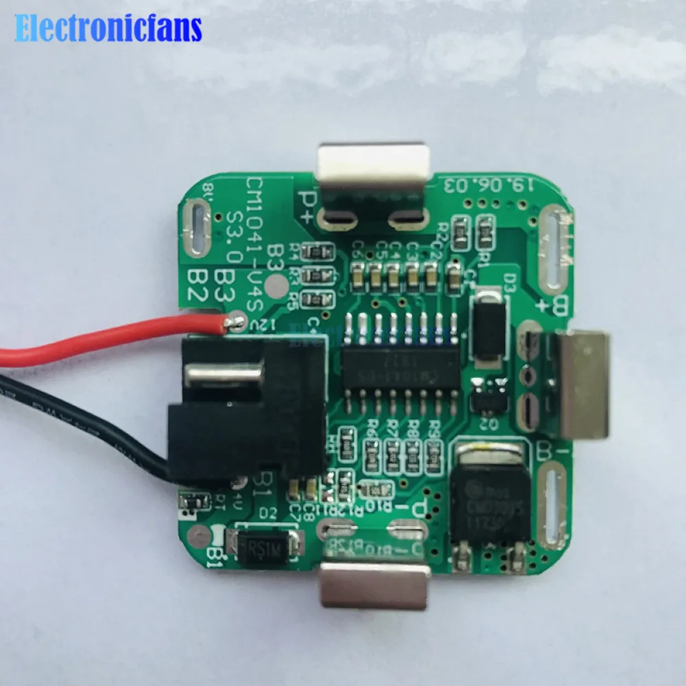4S 16.8V pojedynczy MOS Li-ion pokrywa baterii litowej moduł tablicy przeładowanie zabezpieczenie przed nadmiernym rozładowaniem elektroniczny moduł