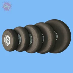 2 Pcs  Landing Gear Light Foam Sponge Wheels  Dia 25mm-110mm Miniature Tire for RC Aircraft Model Replacement Parts