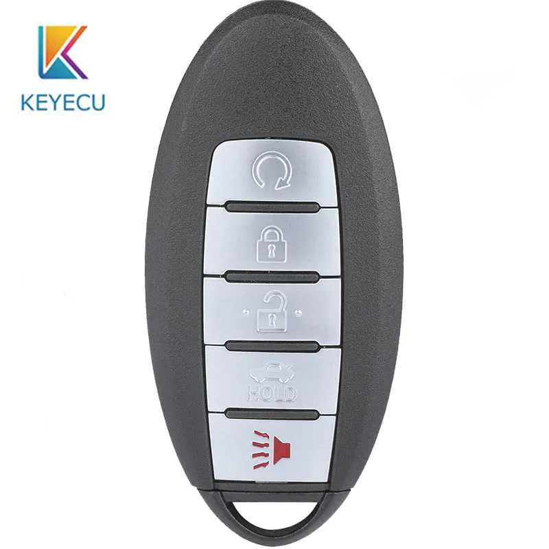 

Keyecu S180144008 Smart Remote Car Key 5 Buttons 433.92Mhz for Nissan Murano 2013-2014 Pathfinder 2013-2016 KR5S180144014