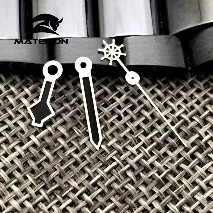 Snowflake Style black golden Watch Hands For NH35 NH36 7s26 4r35 7009 Gold Black Color Replacements Watch hands