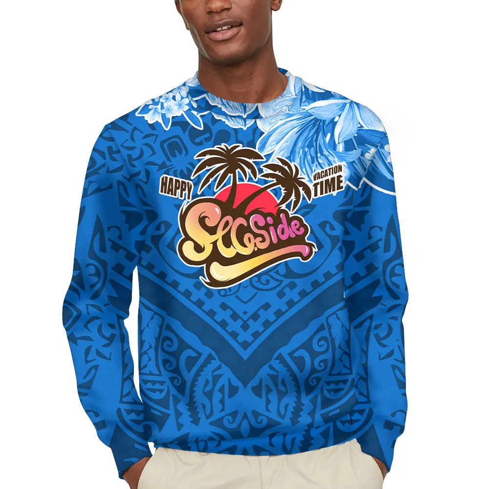 

Factory Price Polynesian Traditional Tribal Print Mens Fashion Sweater Casual Plain Hoodies Oversized Customized Boy's Hoodies