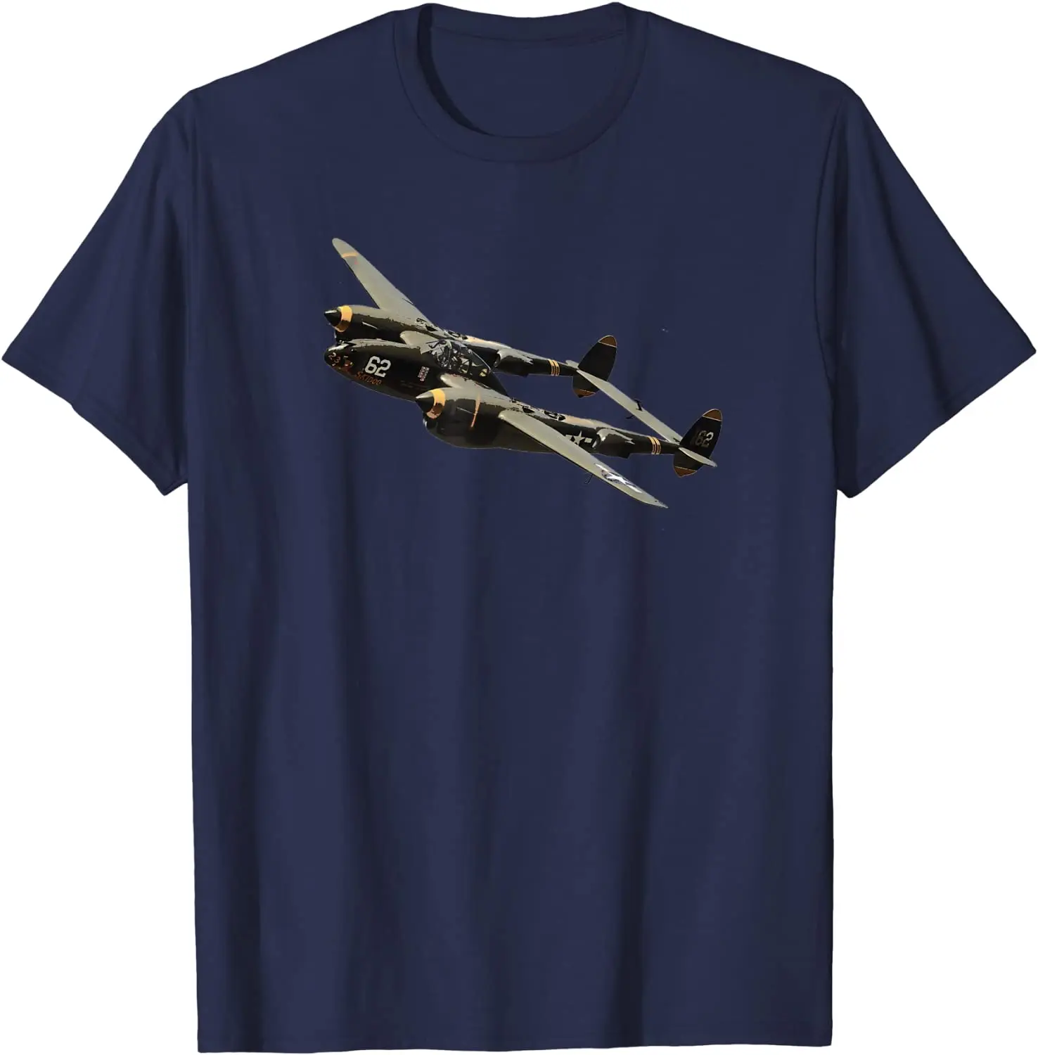 P-38 Men T shirt WW2 Fighter Plane tshirt Short  Casual  100% COTTON  O-Neck  shirts