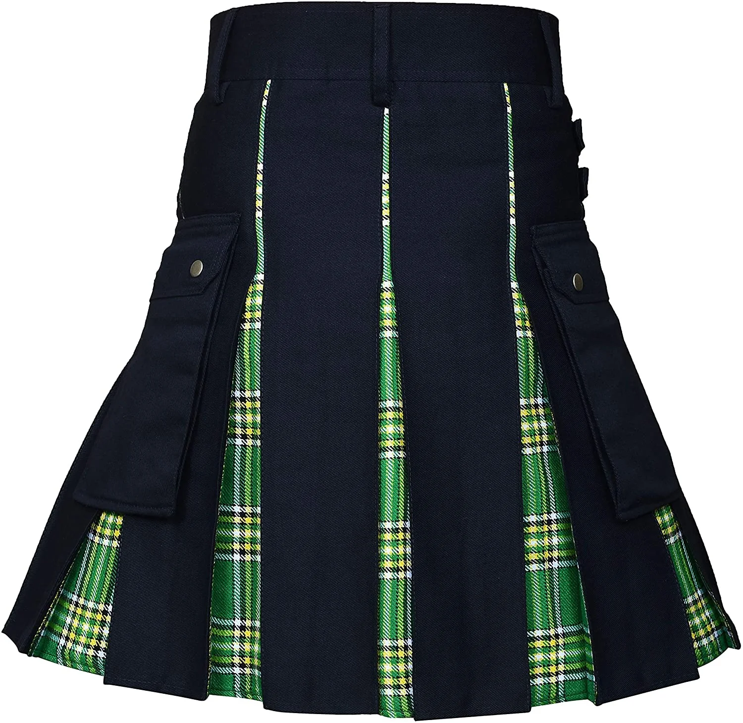 Kilts Voor Mannen, Utility Kilt, 100% Katoen Jeans Hybrid Kilt, Moderne Box Plisse Tartan Traditionele Mens Kilt
