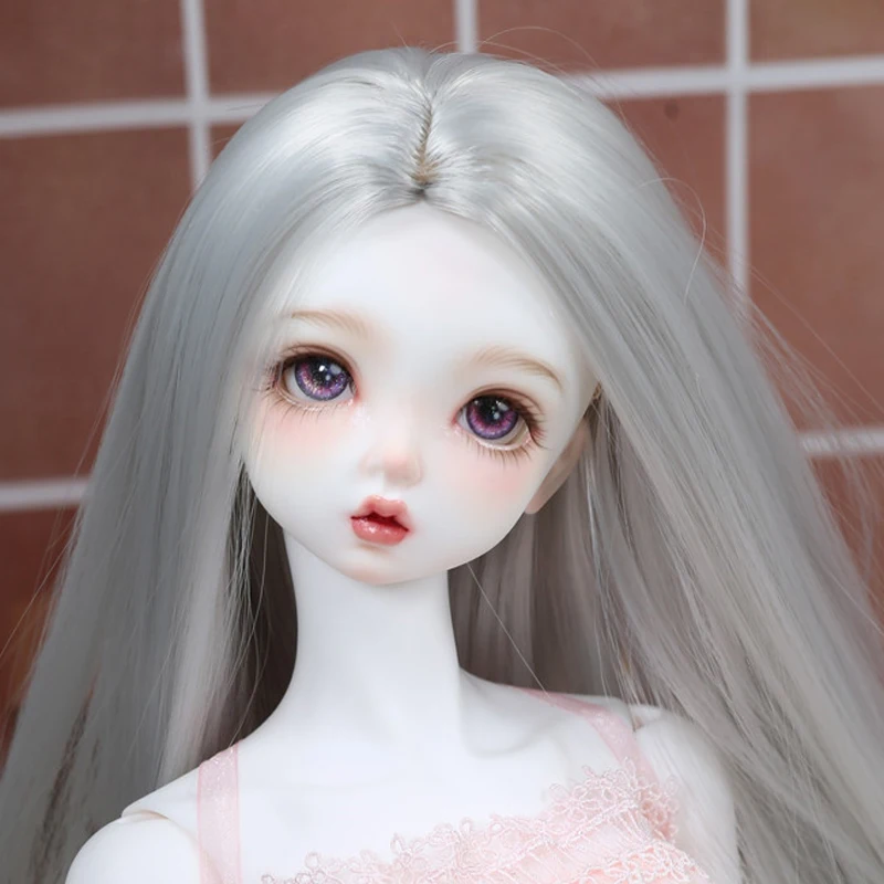 New Fashion Style 1/3 1/4 1/6 1/8 High Temperature Wire Straight BJD Wig Super For Doll Hair Wig