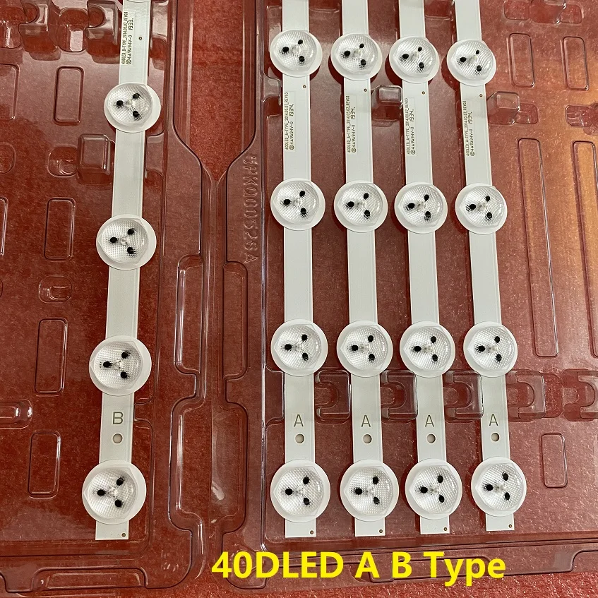 Imagem -02 - Led Backlight Strip para 40dled_a B-tipo Ves400unds2d-n02 N03 N04 Toshiba 40s3653db 40s3633dg Led40272smfh Led40127fhdcntd Pcs