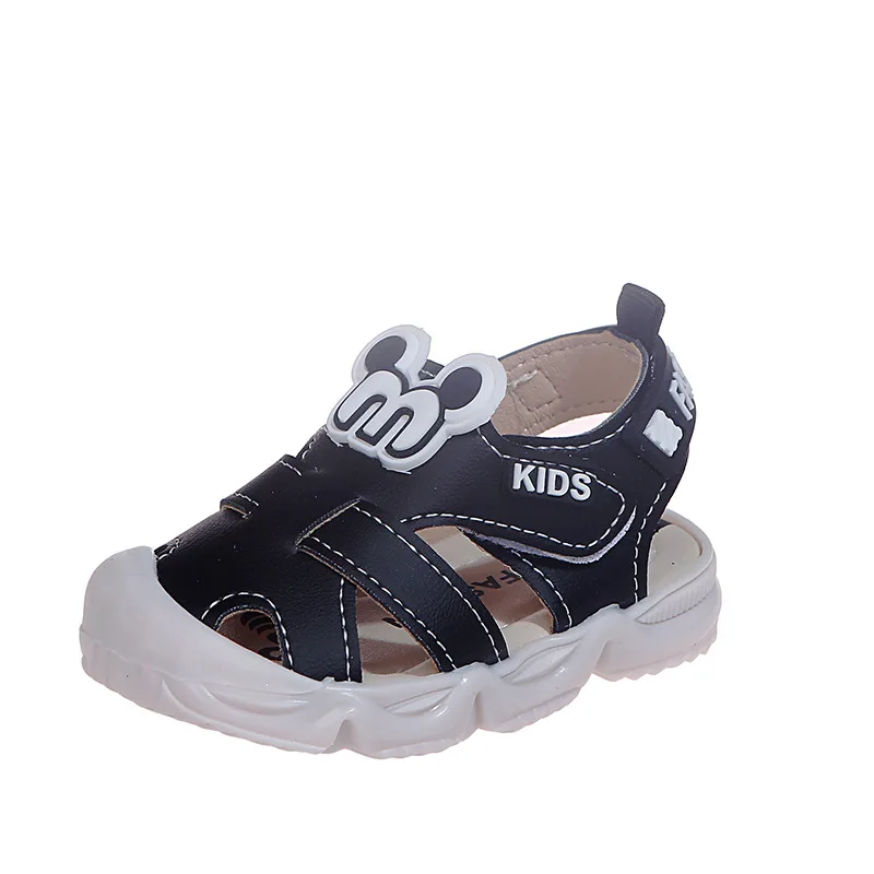 

Little Kids Sandals Anti-Kick Non-Slip Toddler Shoes Fashion Soft Sole Baby Boys Beach Shoes Size 15-25