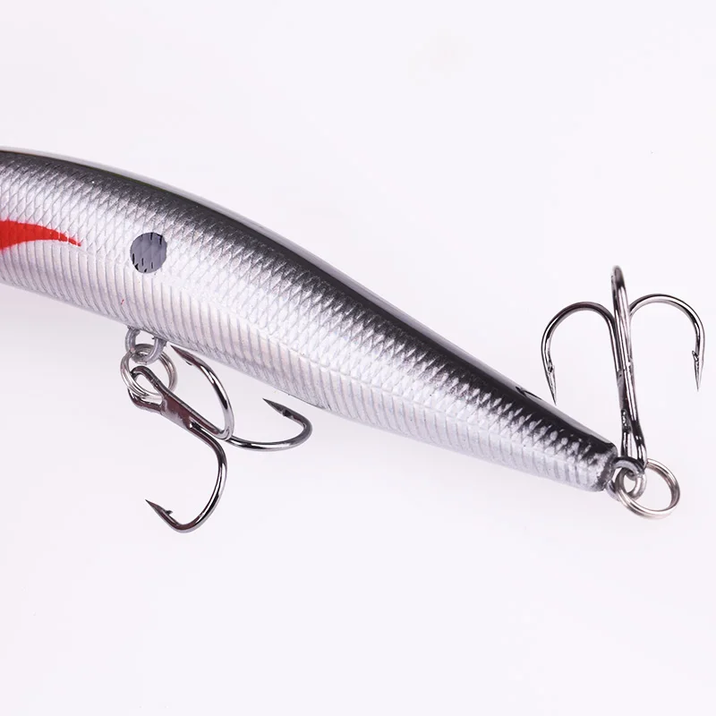 1PC Floating Minnow Wobbler Fishing Lure 10cm 8.5g Isca Plastic Artificial Hard Bait Swimbait Crankbait Bass Treble Hooks Tackle