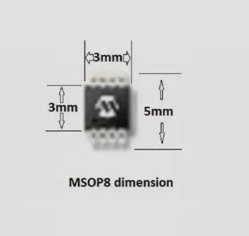 MSOP8 spring loaded pogo adapter for Digiprog3 in-circuit EEPROM programming