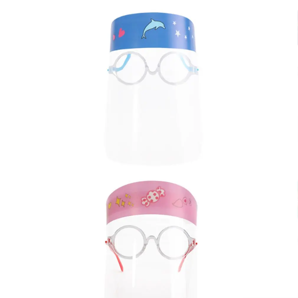 Cartoon Glasses Frame Protective Mask Anti-splash Face Shield Glasses Transparent Protective Isolation Goggles For Children