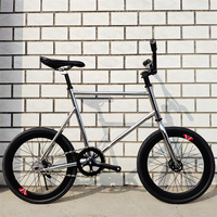 Single Speed Track Bike 20 inch Fixied Gear Bicycle Racing Single Speed Fixie Bikes Light Weight 20inch Wheelset
